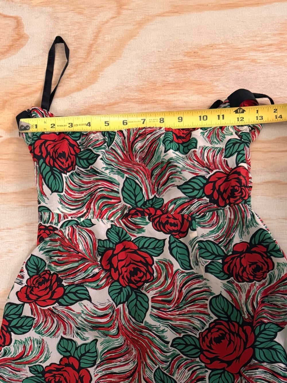 Anna Sui Rosa Mexicana Silk Halter Dress Size Zero - Picture 6 of 8
